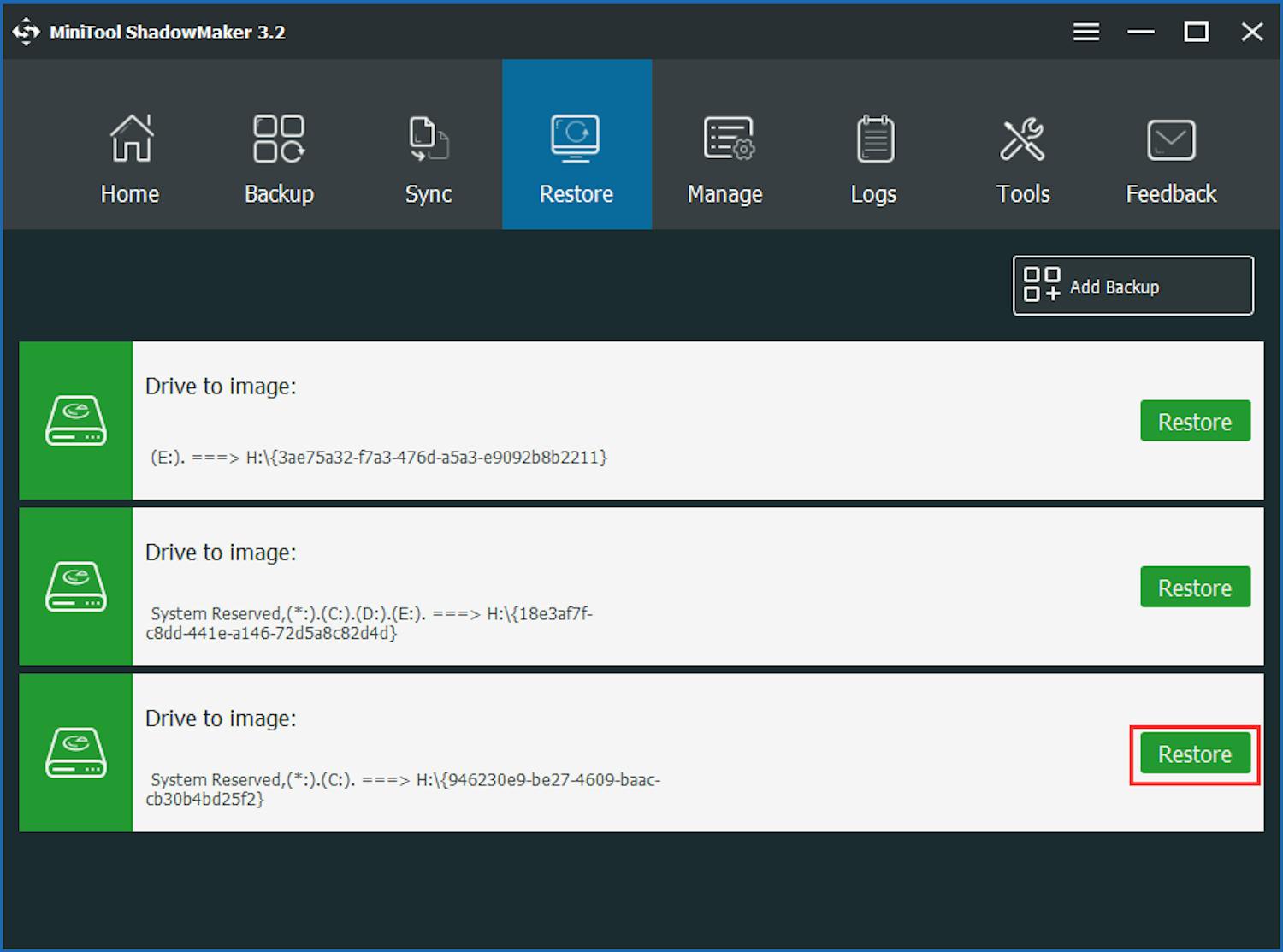 MiniTool ShadowMaker Free